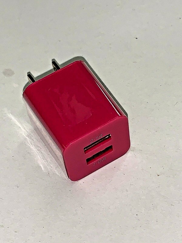 Pack of 4- Double USB wall plug, Converter/Charger/Adapter-colors random 354-380 gallery