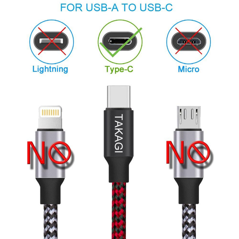 USB C Cable Fast Charging Nylon Braided 3Pack 6Ft USB a to Type C Cord | USB C C gallery