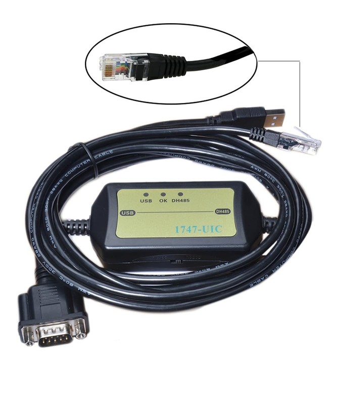 Avanexpress PLC Programming Cable Compatible with AB 1747 UIC, USB To DH485 R... gallery