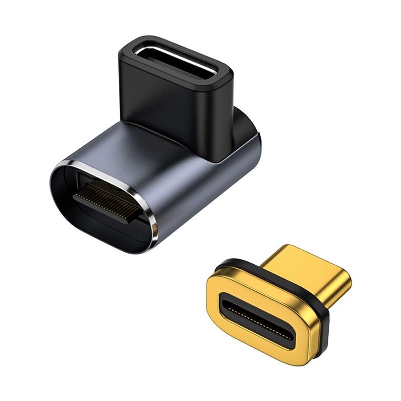 Male Suction Straight Adapter TYPE-C Female to Type-C Male Mid Bend Adapter New gallery
