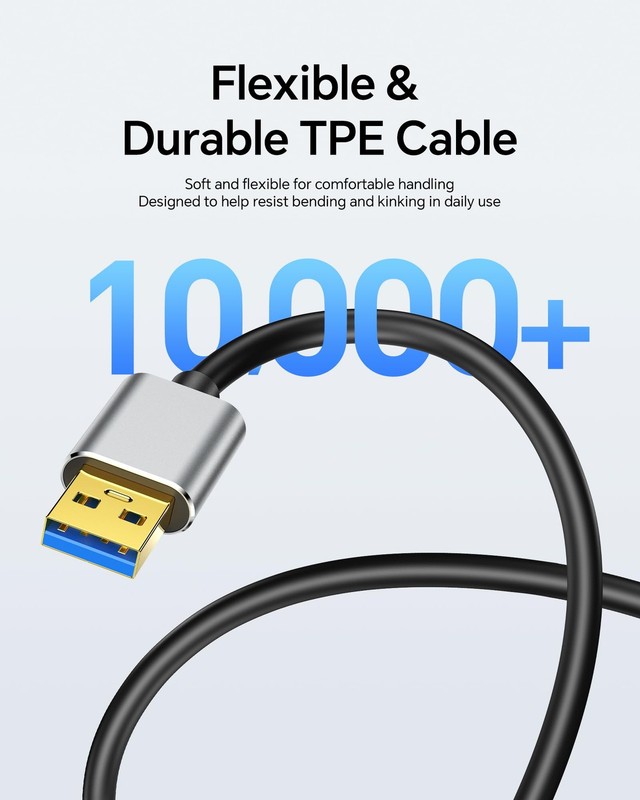 6.6ft USB Extension Cable, USB 3.0 A to Female Extender Cable, 5Gbps High-Spe... gallery