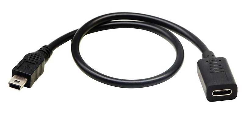 2-Pack USB 2.0 Type-C to Mini B Male Extension Cables - 30CM with 480Mbps Speed gallery