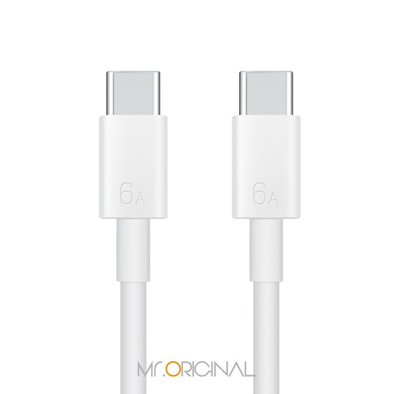 Original Huawei Official 6A Type-C to Type-C Charging Cable 1m (CC801) – White