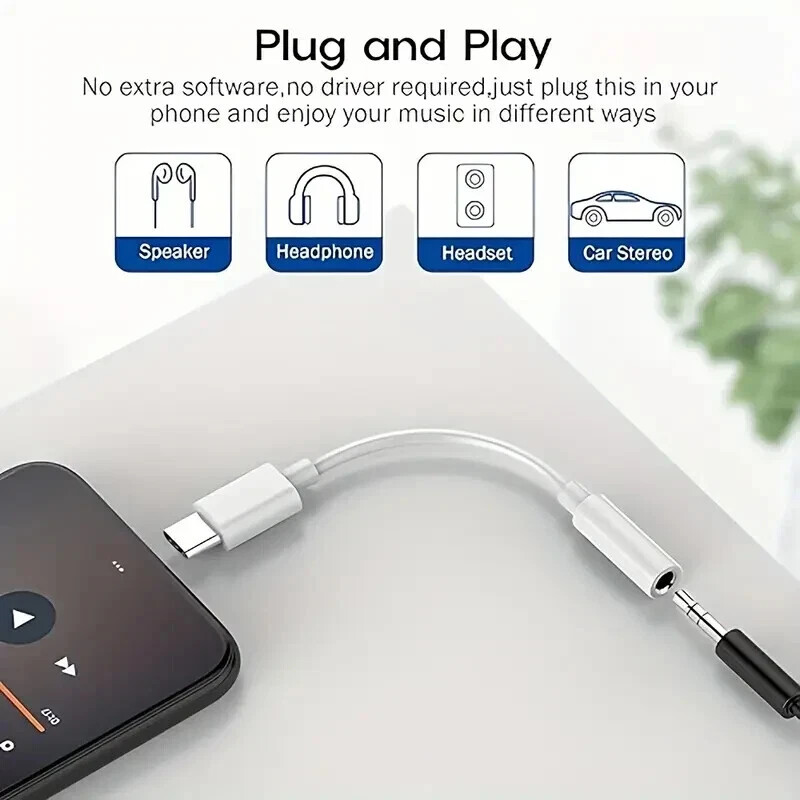 ✅ OEM Original – MMX62AM/A USB C to 3.5mm Headphone Jack Adapter -HiFi Audio