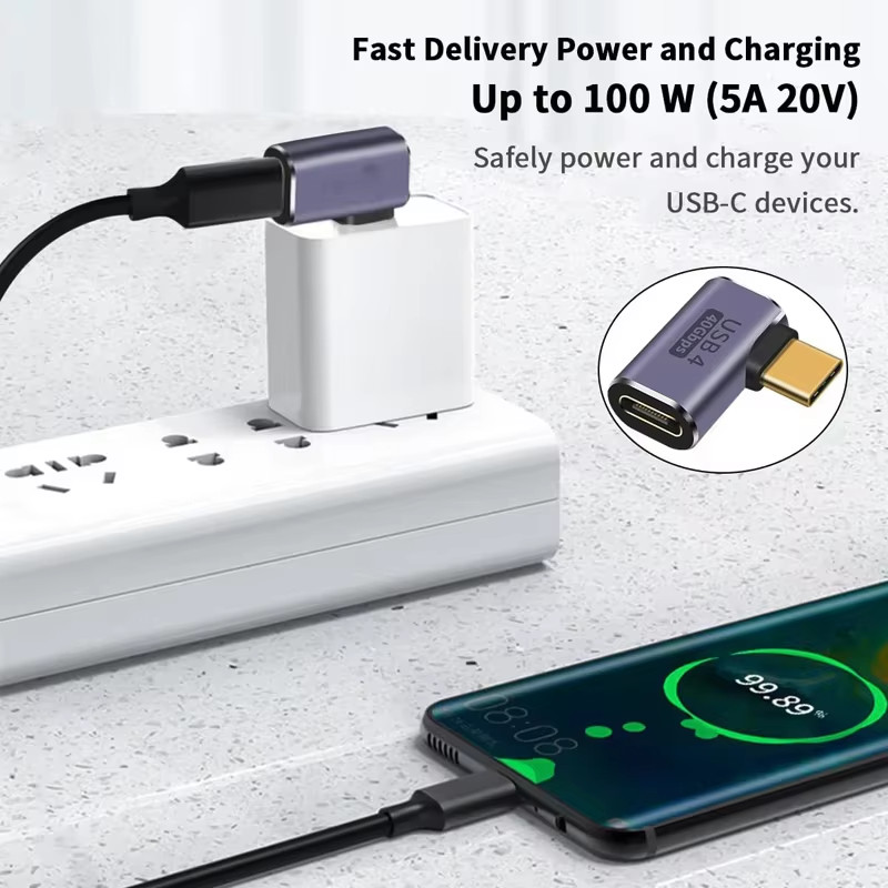 USB 4 Type C Female to Female Adapter Coupler 240W 40Gbps 8K for Thunderbolt gallery