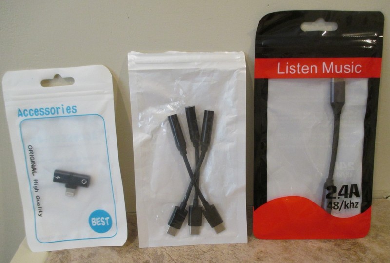 6 Pkgs Headphone Jack Adapter Adapters - Total of 14 gallery