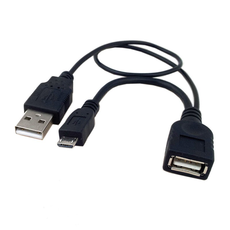 Micro USB Host OTG Cable With USB Power for Galaxy Note3 S4 N5100 N7100 gallery