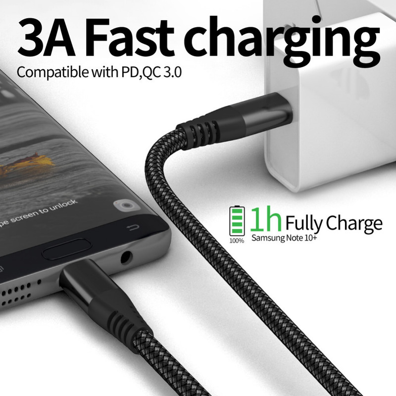 60W Type-C Cable USB-C to USB-C Fast Charger Charging 10FT Cord For iPhone 15 16 gallery