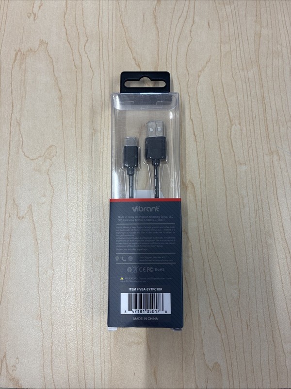 Vibrant Type-C Sync & Charge USB Cable. Lot Of 6 gallery
