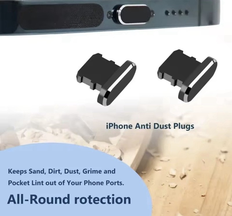 Phone Charging Port Cleaning Kit Dust Plug Brush for iPhone Samsung USB-C gallery