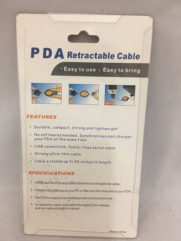 2 IN 1 PDA Retractable Cable ( Sync & Charge ) for HP iPaq2210 gallery