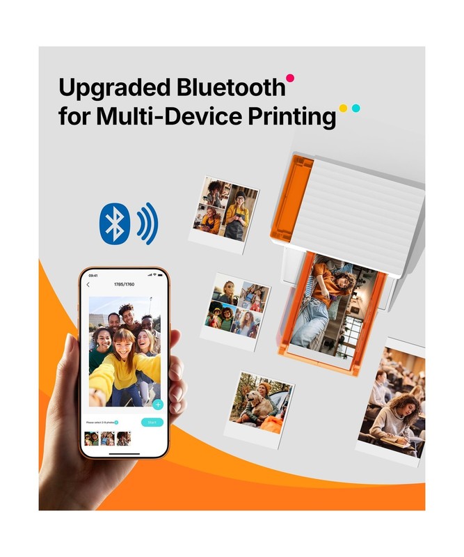Liene Amber M110 Bluetooth Photo Printer 80 Sheets, Portable Photo Printer fo... gallery