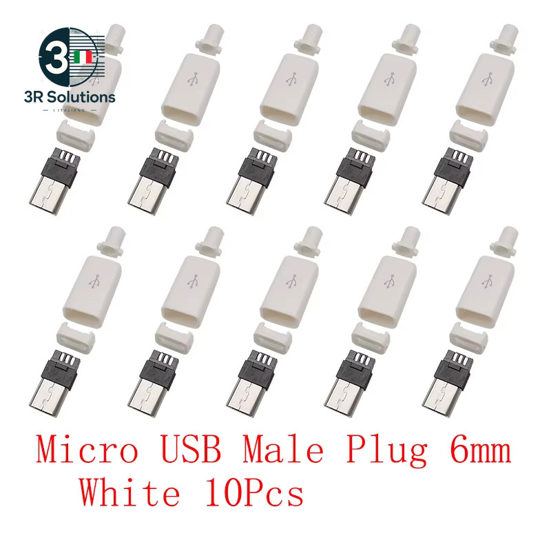 10pcs USB Type C/Micro/USB 2.0 Type Connectors Male Female M Adapter