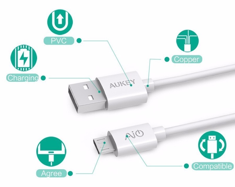Micro USB Data transfer/Charging Cables (5-piece value pack) gallery