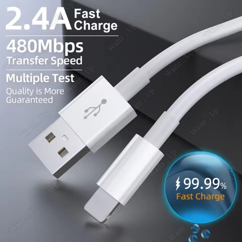 2.4A 5V USB Fast Charger Cable Charging Cord Lot For iPhone 14 13 12 11 XR 8 7 6