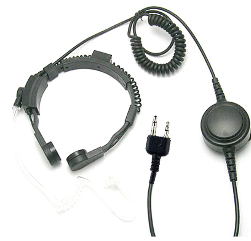 Large 2 Pin PTT Microphone Earphone For Midland INTEK Type Pro G7 G9 G12