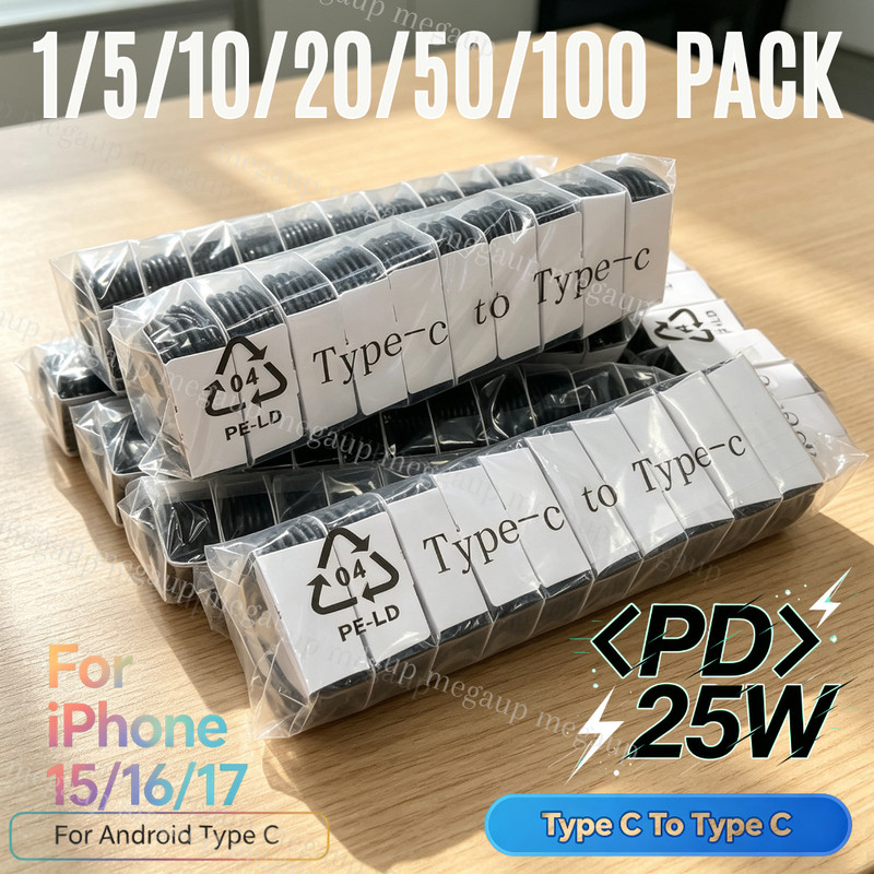 Super Fast Charger Type C PD 25W USB C Charging Cable for Samsung Android Lot