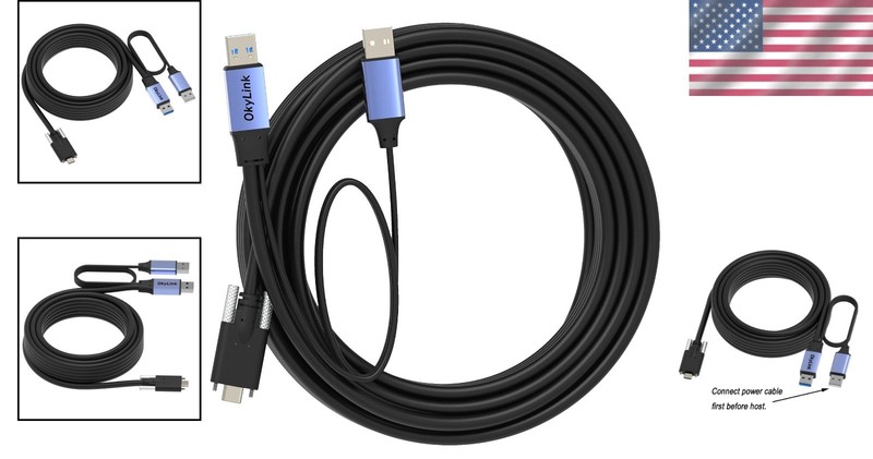 32ft USB 3.0/3.2 Gen 1 Type-C Cable - 5Gbps A to C Male-Male gallery