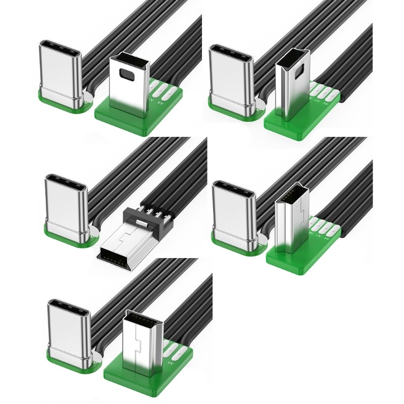 Silicone Cable Angled Type C to USB Cable for Easy Connection in Small Area gallery