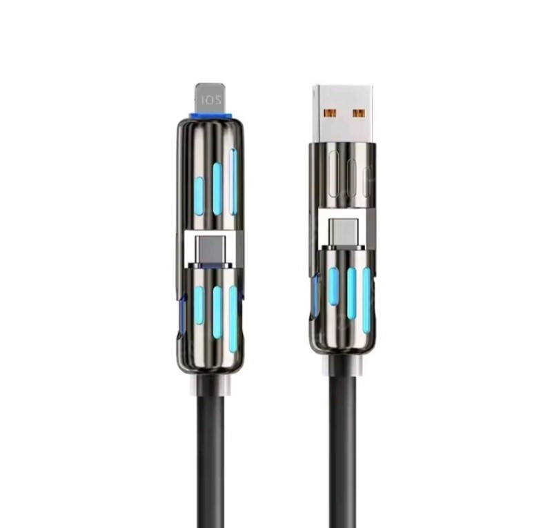 USB Type C 240W Fast Charging 4-in-1 Multi-Function USB Cable