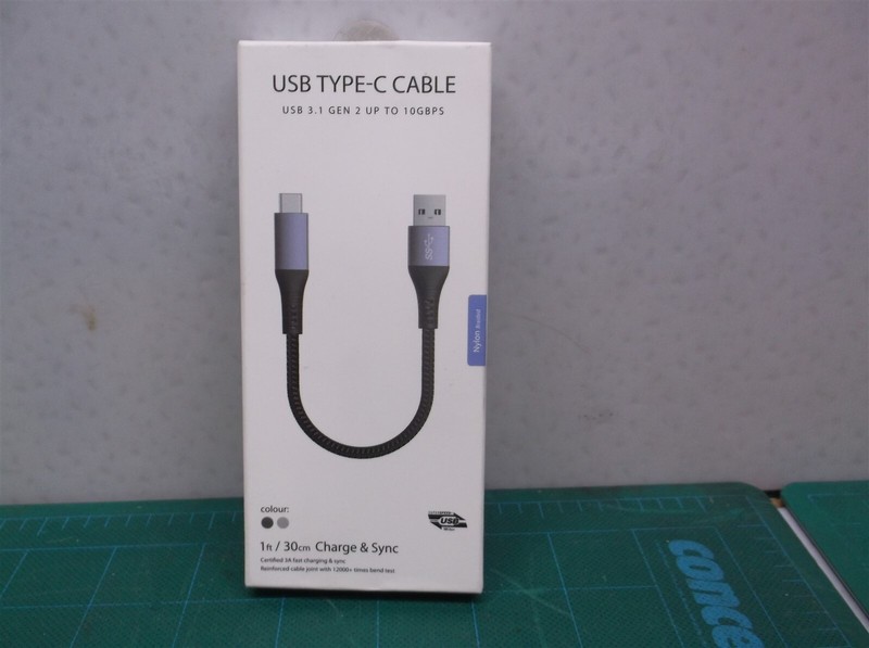 30cm usb a c 3.1 gen 2 charge & sync cable