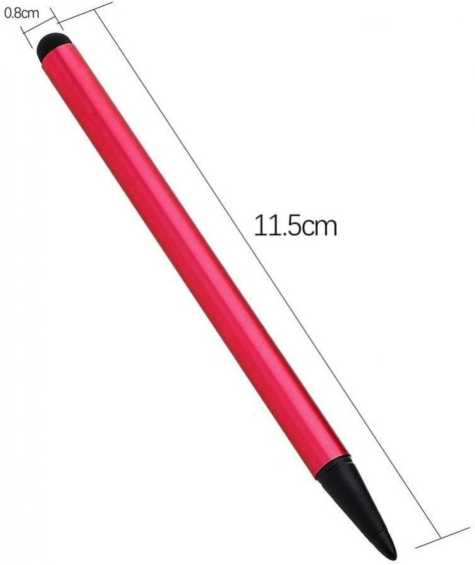 For iPhone XS SE 11 12 13 Pro Max - RED STYLUS CAPACITIVE AND RESISTIVE PEN gallery