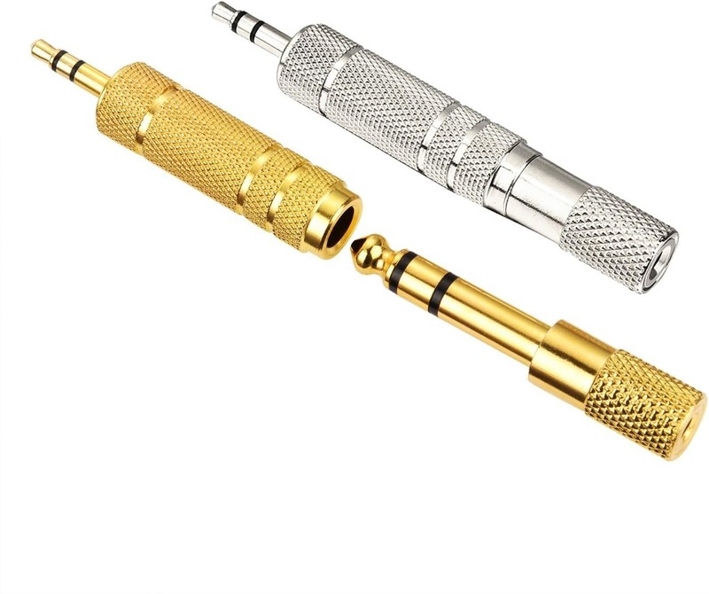 Durable Metal Headphone Adapters - 6.35mm to 3.5mm, Easy Plug & Unplug gallery