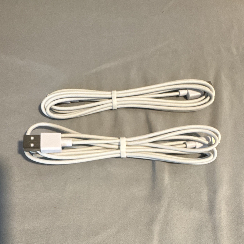 2-Pack White USB Apple Charging Cable 6ft