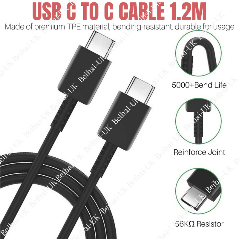 Wholesale Lot USB C To Type USB-C Cable PD Fast Charger 3ft For Samsung Android gallery