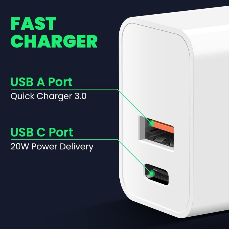 For iPhone 14 13 12 11 20W Fast Charger Block USB Type C Wall Power Adapter Lot gallery