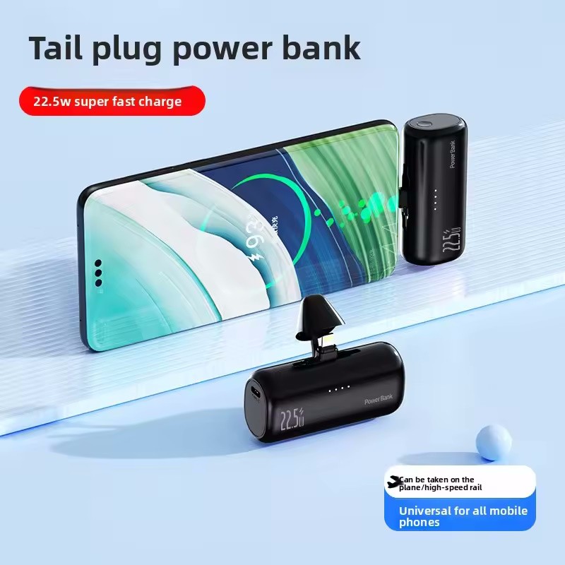 Mini Power Bank Dual Port Fast Charger 22.5W External Battery For iPhone Android gallery