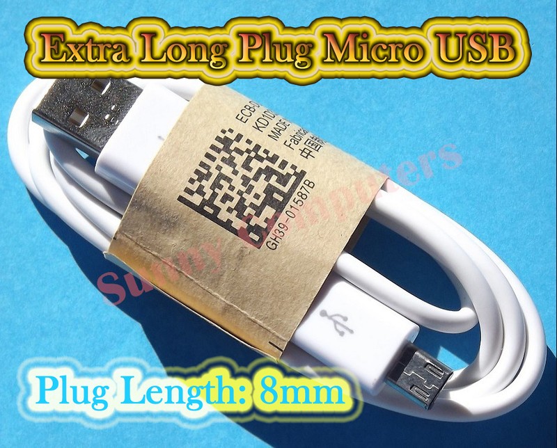 Long Plug Micro USB Cable Data Charge Cord For HTC One M9 M8/s M7 Desire 626 520