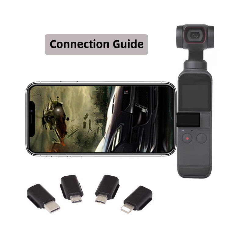 CABLECY USB-C & Micro & 8P Adapter Connector Interface Handheld Gimbal Camera gallery