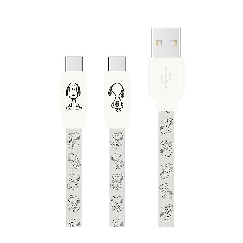 Gourmandise Peanuts Snoopy USB Type-C Cable iPhone Ivory, SNG-744IV