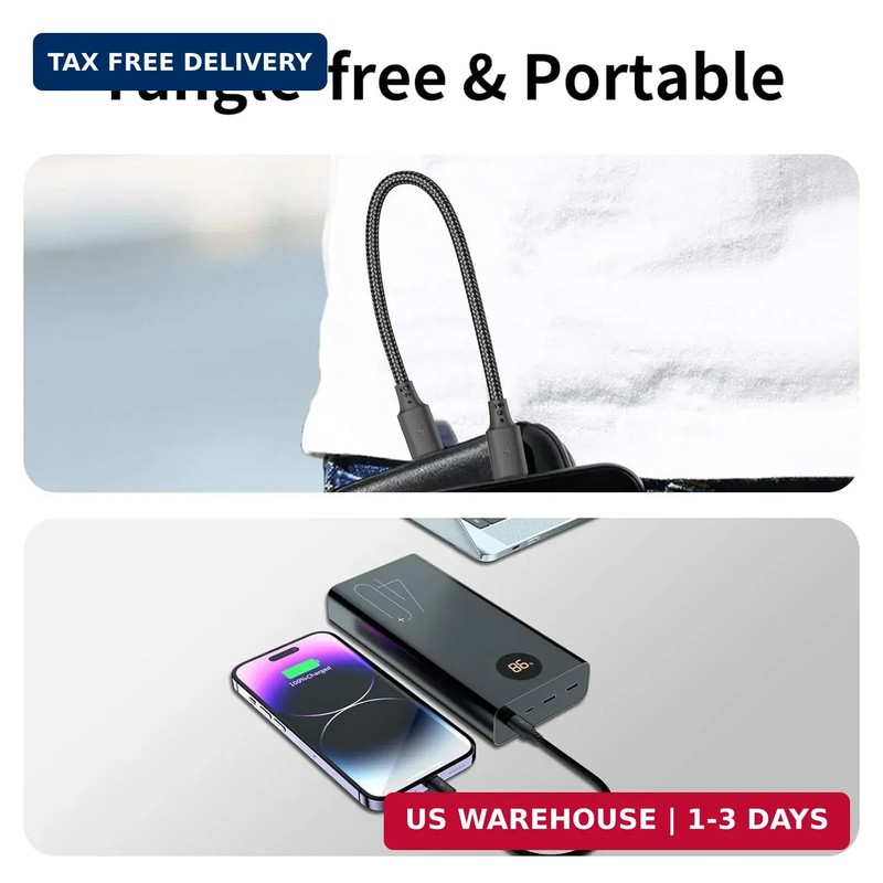 USB C to Lightning Cable 6 inch 3Pack [Apple MFi Certified], Power Delivery iPho gallery
