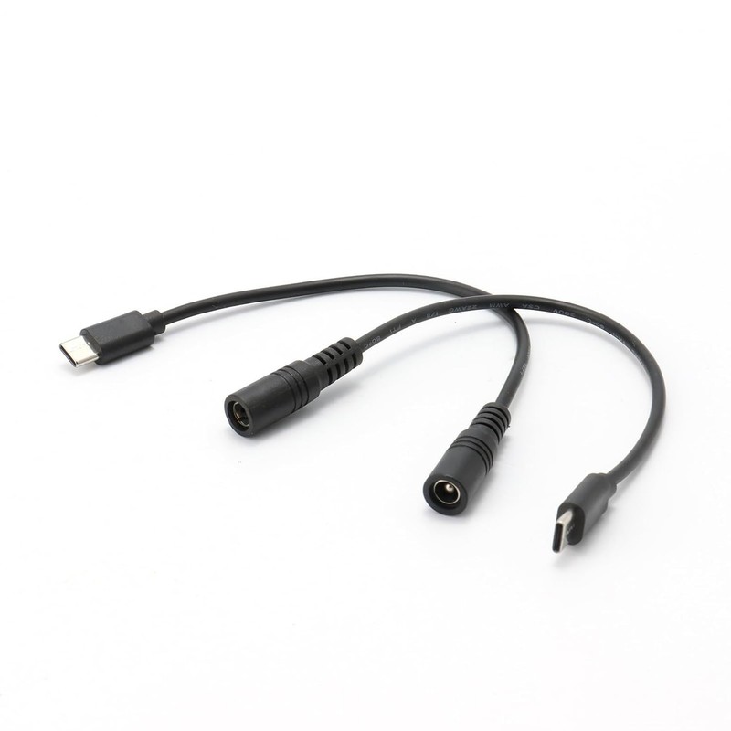 2pcs DC 5.5mm x 2.5mm to USB C Power Cord DC 5525 Female to USB Type C Male P…