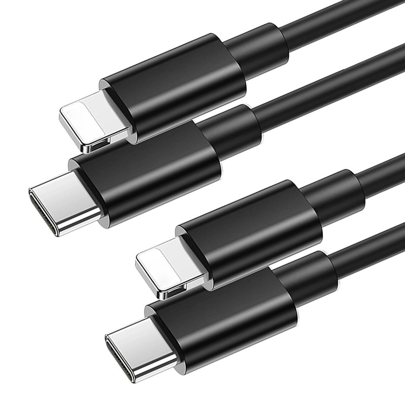 2Pack USB C to iPhone Fast Charging Charger Cable For iPhone 6 7 8 Plus SE 2022 gallery