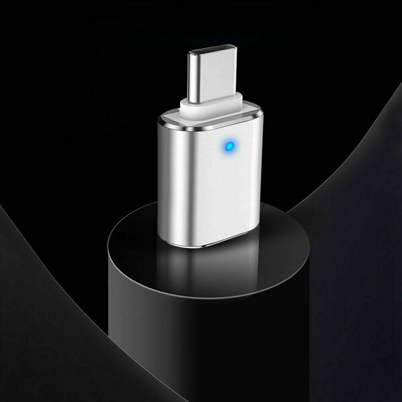 LED USB-C 3.1 Male to USB A Female Adapter Converter OTG Type C Android Phone gallery
