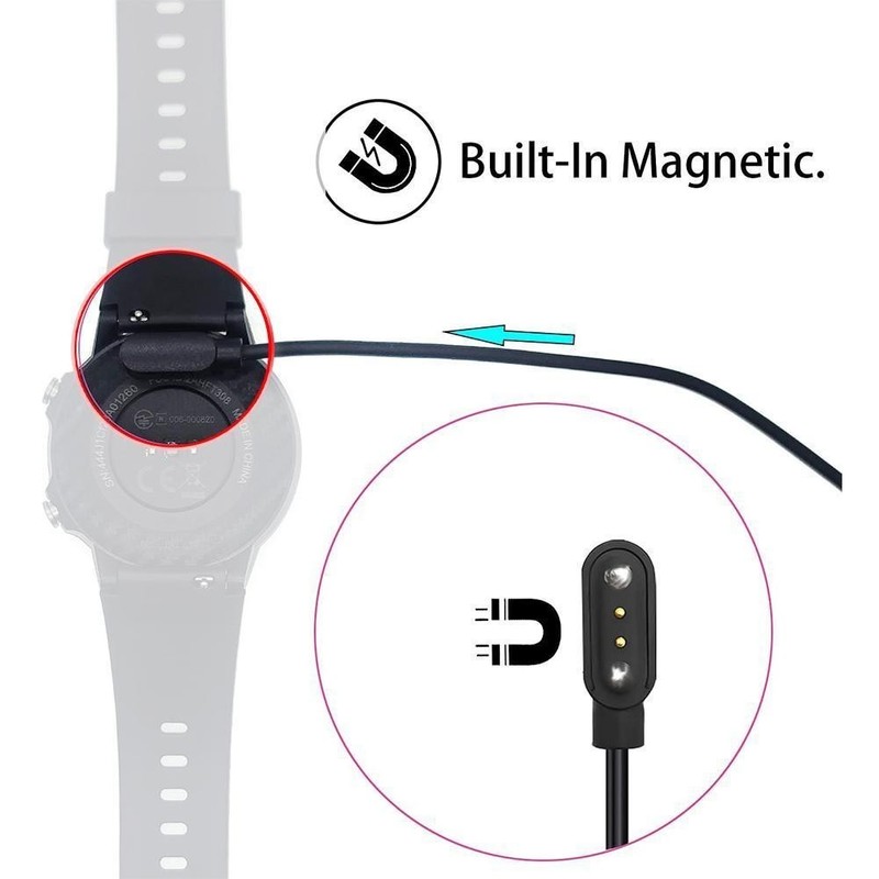 Smart Watch Magnetic Charging Cable For 2 & 4 Pins USB Power Cables Universal gallery