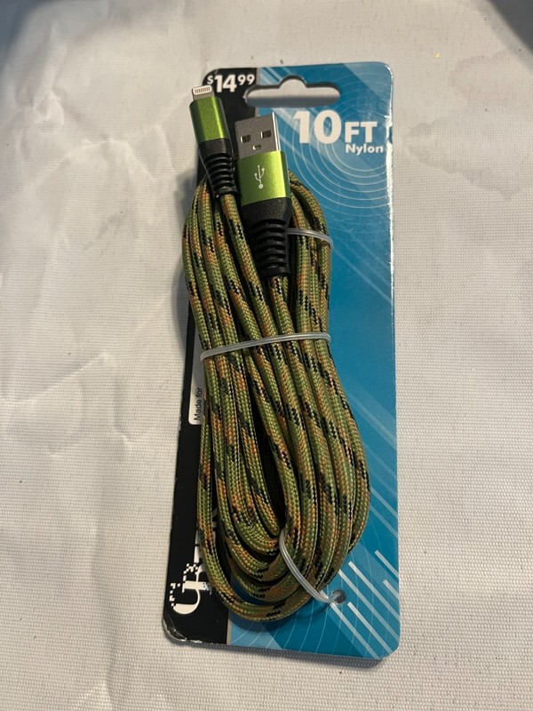 CBTek Apple charger cable compatible with iphone/ipad/ipod 10ft nylon