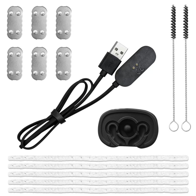 Charger Dock USB , [14+1] Cleaning Brush Kit, Parts