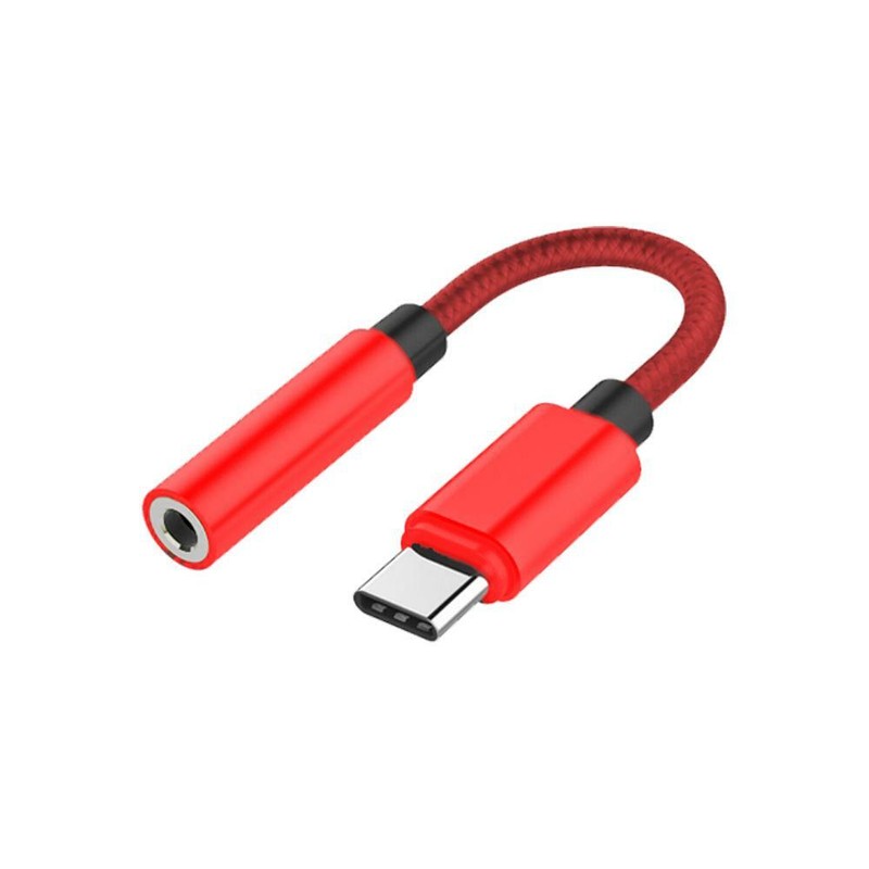 Digital Type-C Adapter Extension Cable to 3.5mm AUX Earphones Headphones