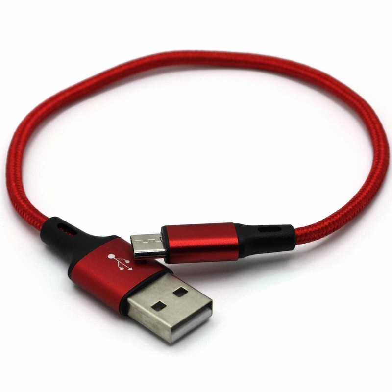 Short Micro USB Cable Cord USB to Micro Fast Charging Data Sync Charger 0.7FT gallery