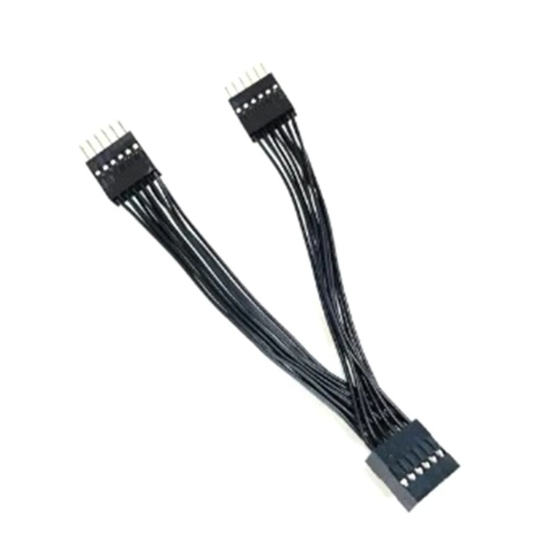 USB 11PIN Splitter Cable for Two Devices Connection for Computer Mainboard