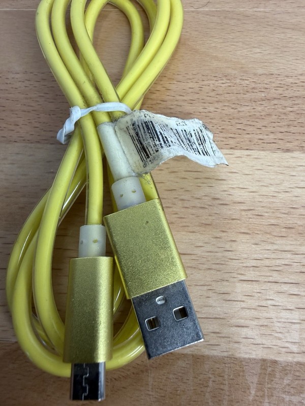 3ft Yellow Micro-USB Charging Cable - Gold Finish - Universal for JBL/Android gallery