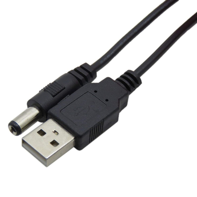 5x USB 2.0 A Male to DC 5.5x2.1mm Power Cable - 5V 2.5A for Mobile Devices gallery