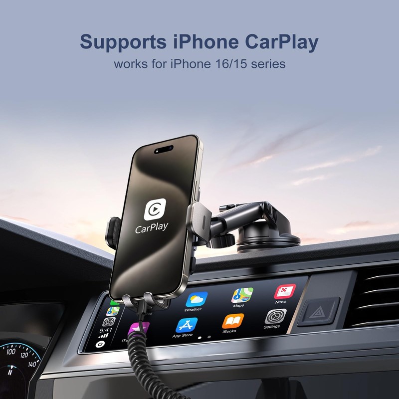 Coiled USB Cable for Car, 3ft Retractable Car Charger Fast Charging Cord 60W ... gallery