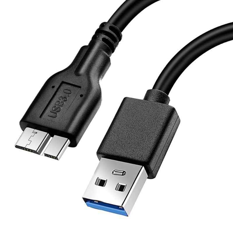 Micro USB 3.0 Cable USB A To Micro B Cord External Hard Drive 5Gbps 3 FT