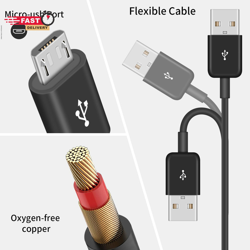 Poyiccot Micro USB Splitter Cable, Multi 6 in 1 USB 2.0 Type a Male to 6 Micro U gallery