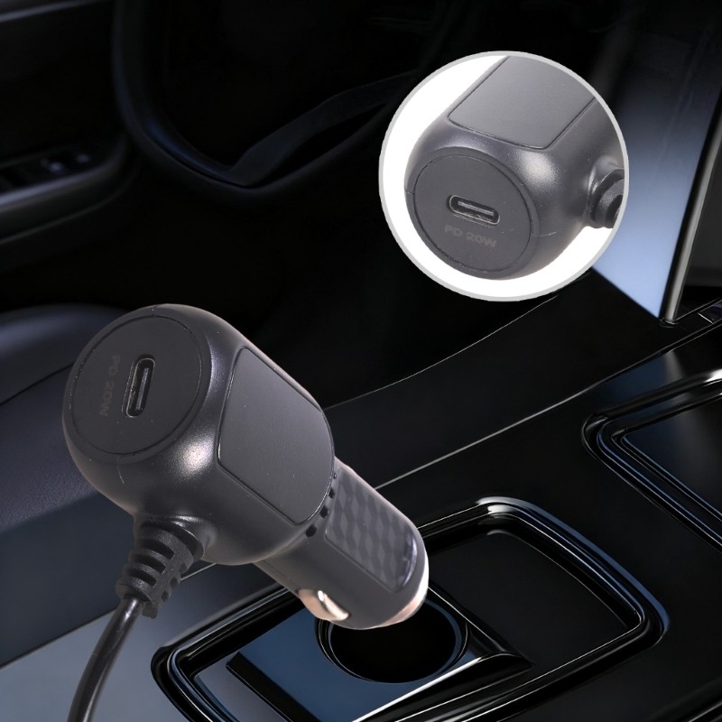 5V2.5A Fast Charging 2 Device Car Adapter Type C 342cm Cable Truck DVR Use gallery